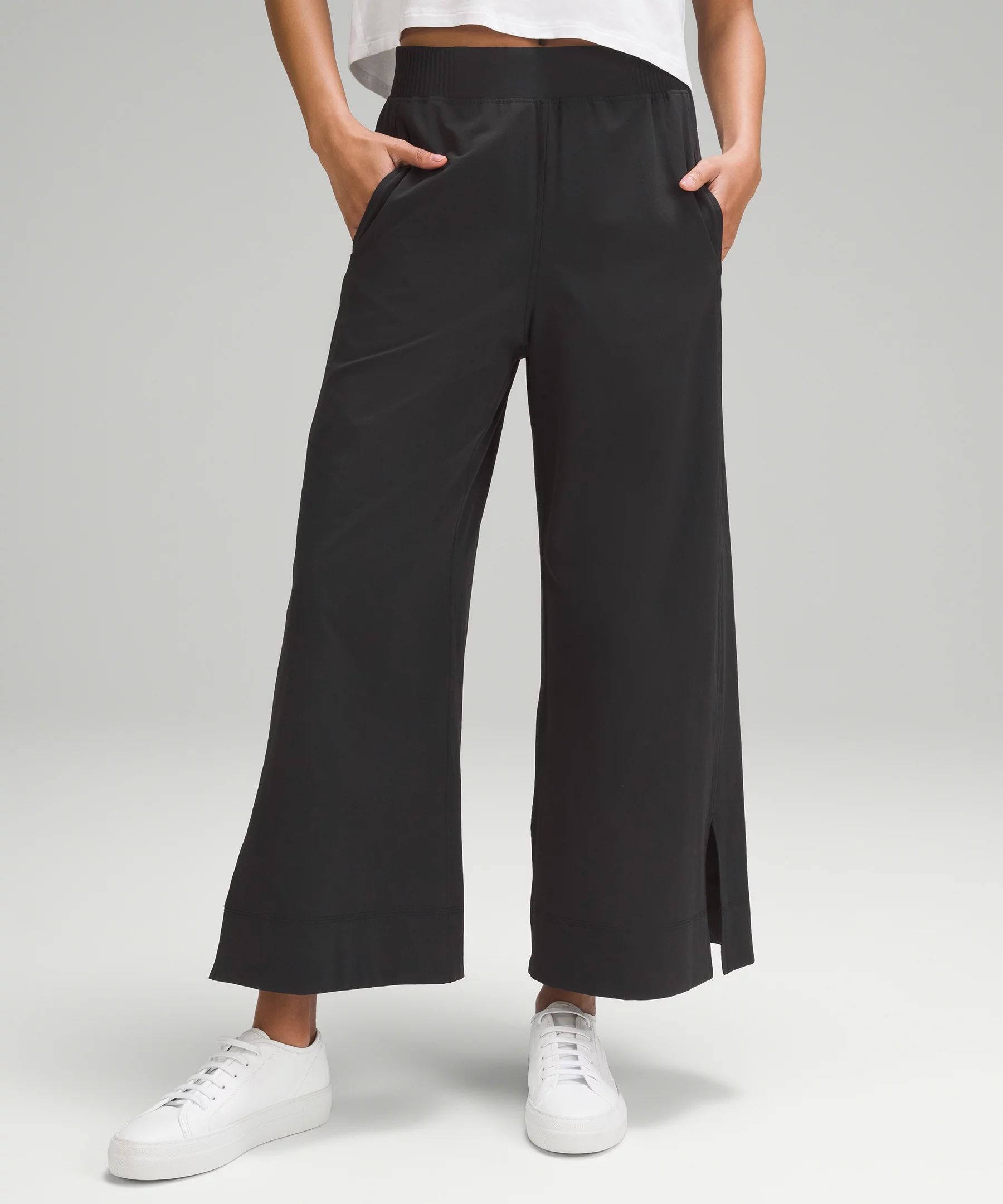 Stretch Woven High-Rise Wide-Leg Cropped Pant | Lululemon (US)