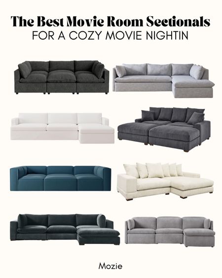 These are our TOP PICKS for movie room sectionals! These are deep sofa sectionals that are perfect for lounging watching all the movies this fall!

#LTKSeasonal #LTKfamily #LTKhome