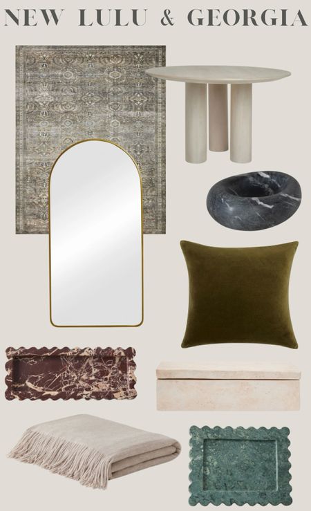 Lulu and Georgia, decor, travertine, catch all, living room, bedroom, mirror, vintage rug, dining roomm

#LTKhome #LTKstyletip #LTKover40