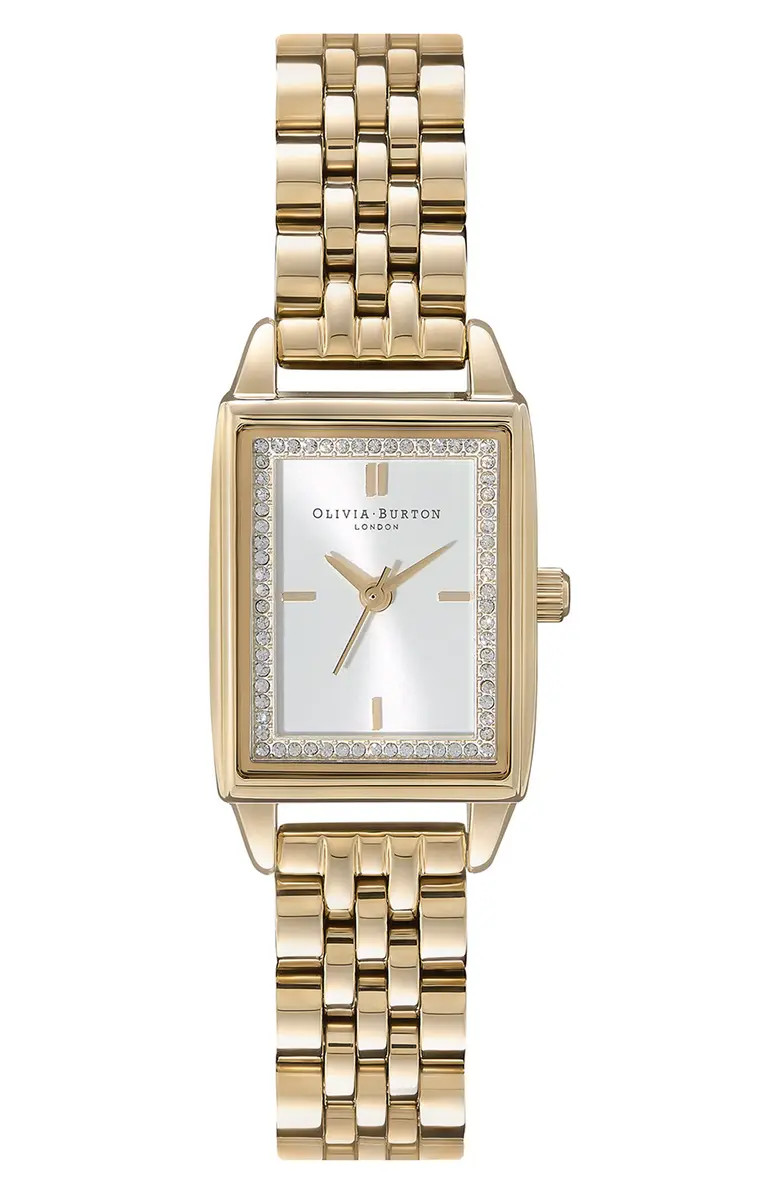 Olivia Burton Classics Rectangular Bracelet Watch, 20mm | Nordstrom | Nordstrom