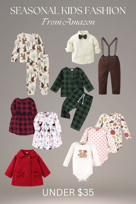 AMAZON always coming through with the seasonal kids fashion!! All of these are under $35! 

#LTKSeasonal #LTKHoliday #LTKkids