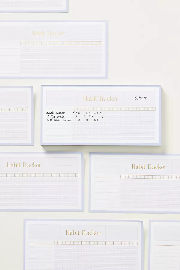 Simplified Habit Tracker Notepad | Anthropologie (US)