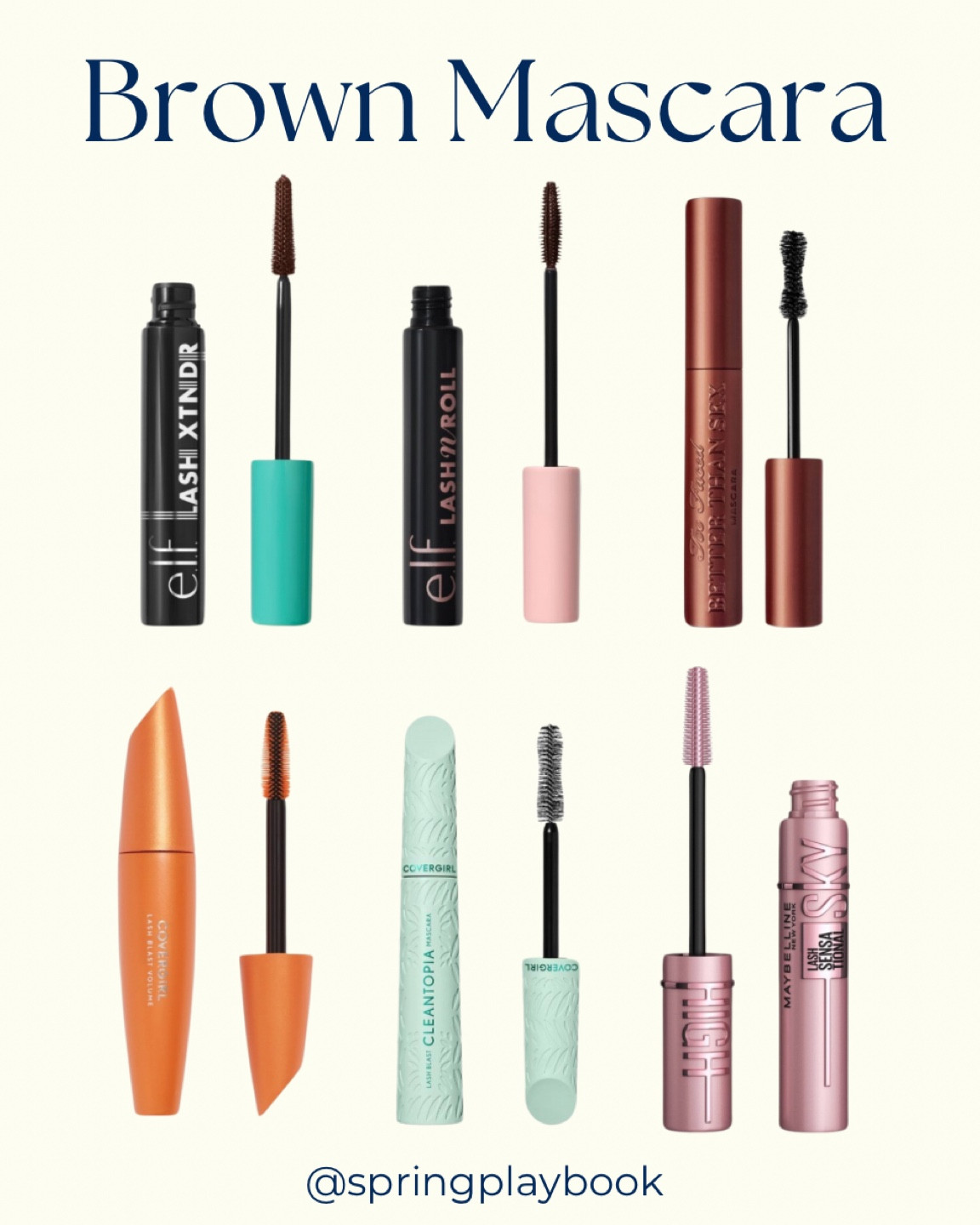 Brown Mascara! For Springs, Autumns, and Summers!

Elf Tubing, Covergirl Clean, Too Faced

#createdcolorful #createdcolorfulspring #hocspring #tcispring #pcaspring #lightspring #warmspring #truespring #brightspring #clearspring #paintboxspring #bluespring

#LTKsalealert #LTKbeauty #LTKstyletip