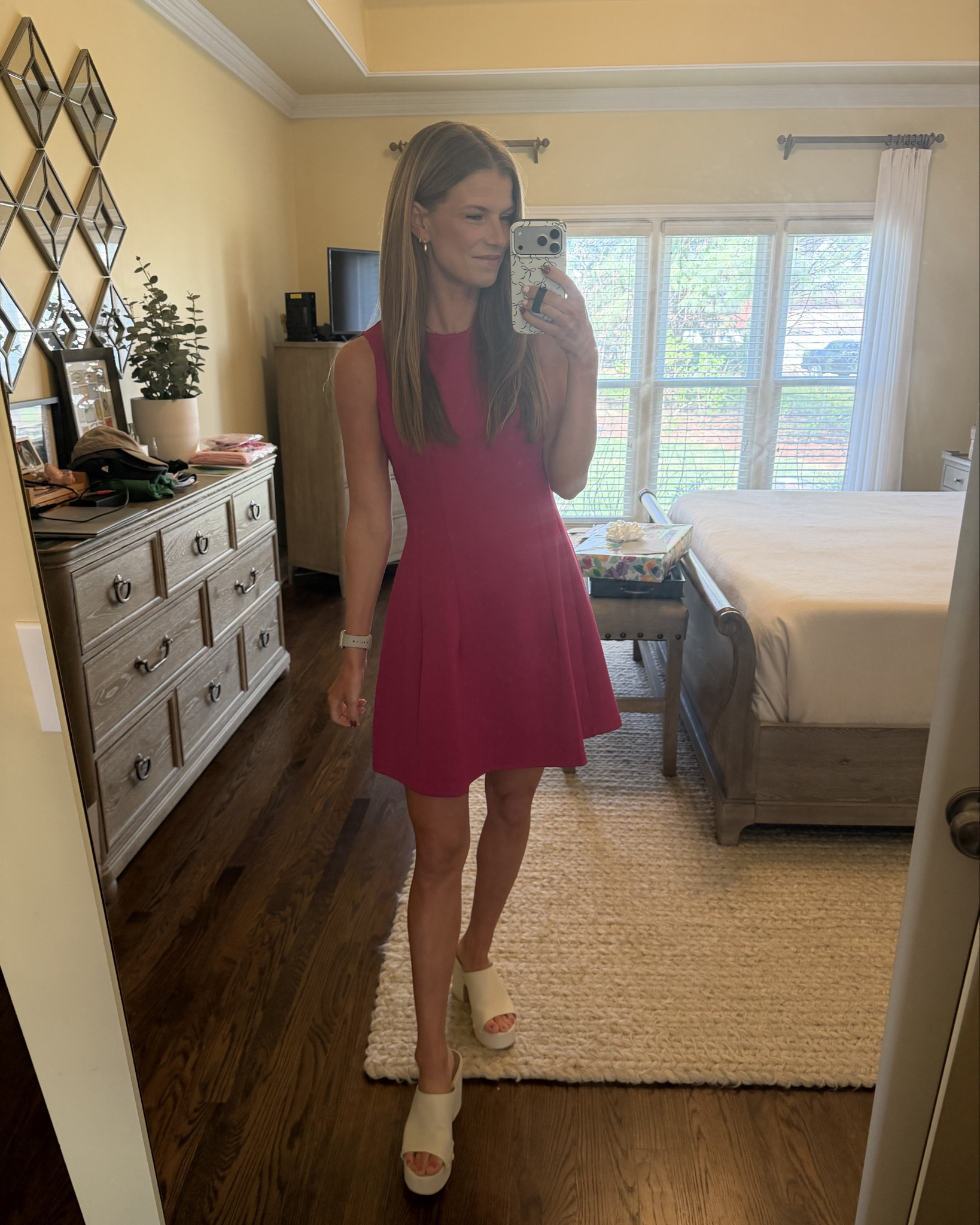 Amazon dress. Comes in lots of colors. Wore for my sisters baby shower! Wearing size small  