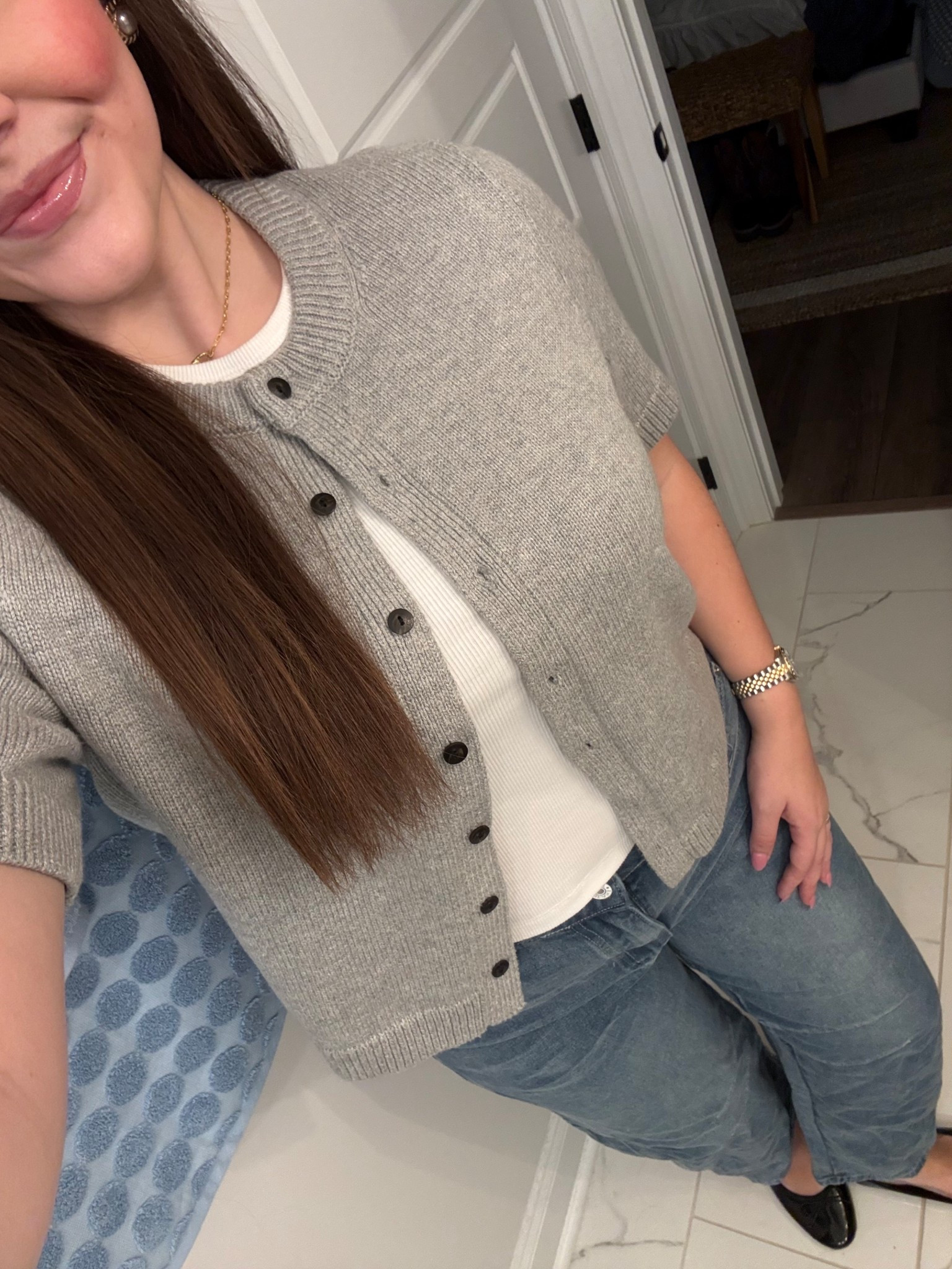 another short sleeve cardigan i’ve been loving 🩶

#LTKSeasonal #LTKStyleTip #LTKFindsUnder100
