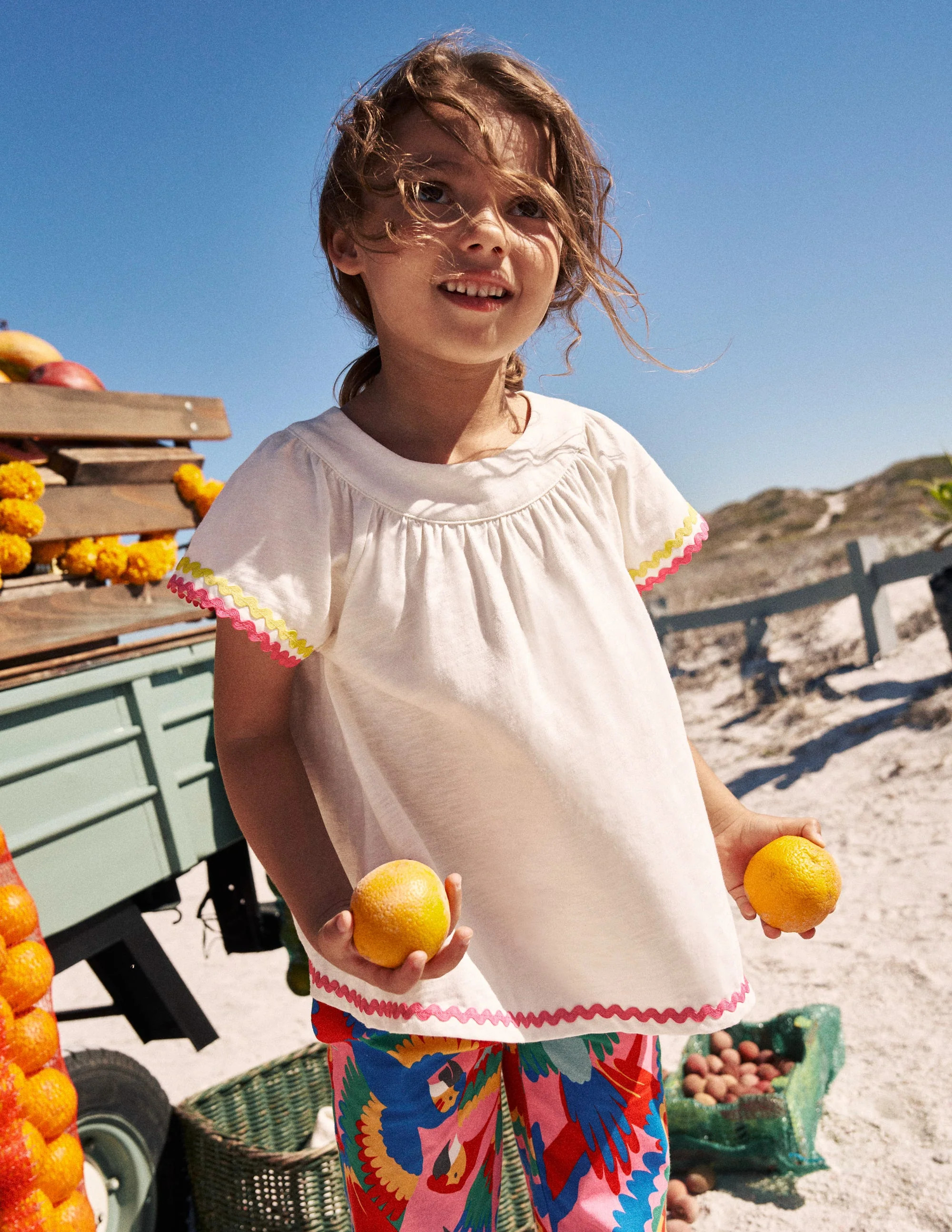 Trim Detail Pretty Top-Soft Ivory | Boden (US)