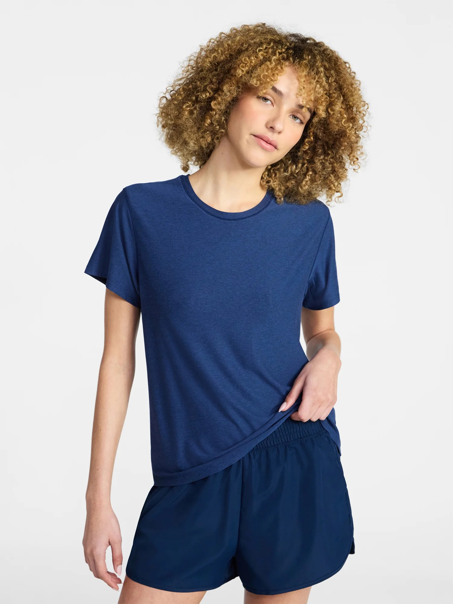 Athletic Works Women's and Women's Plus Relaxed ButterCore Tee with Short Sleeves, Sizes XS-4X | Walmart (US)