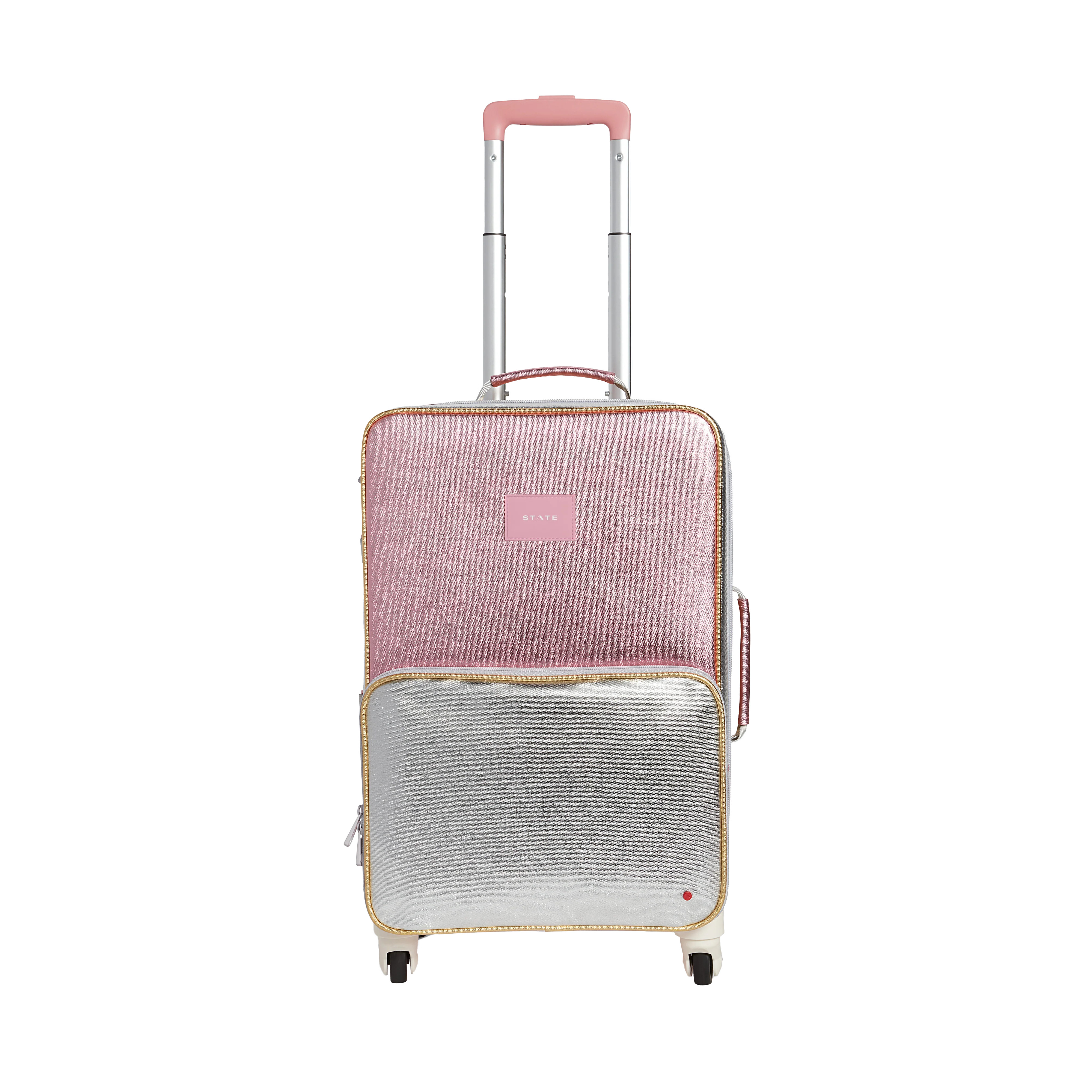 Logan Suitcase Metallic Pink/Silver | STATE Bags