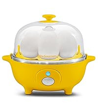 Elite Gourmet EGC-007Y Rapid Egg Cooker, 7 Easy-To-Peel, Hard, Medium, Soft Boiled Eggs, Poacher,... | Amazon (US)