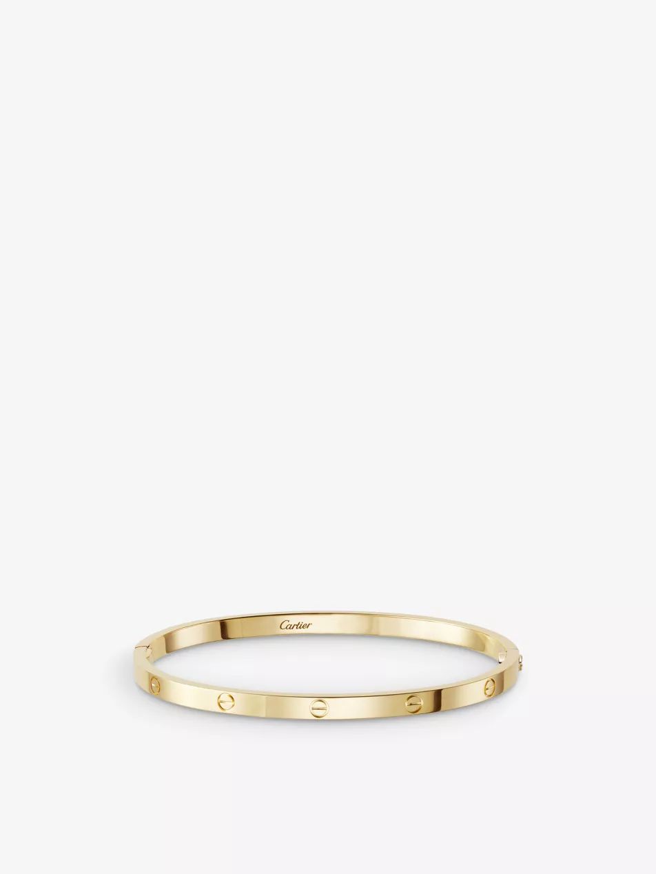LOVE small 18ct yellow-gold bracelet | Selfridges