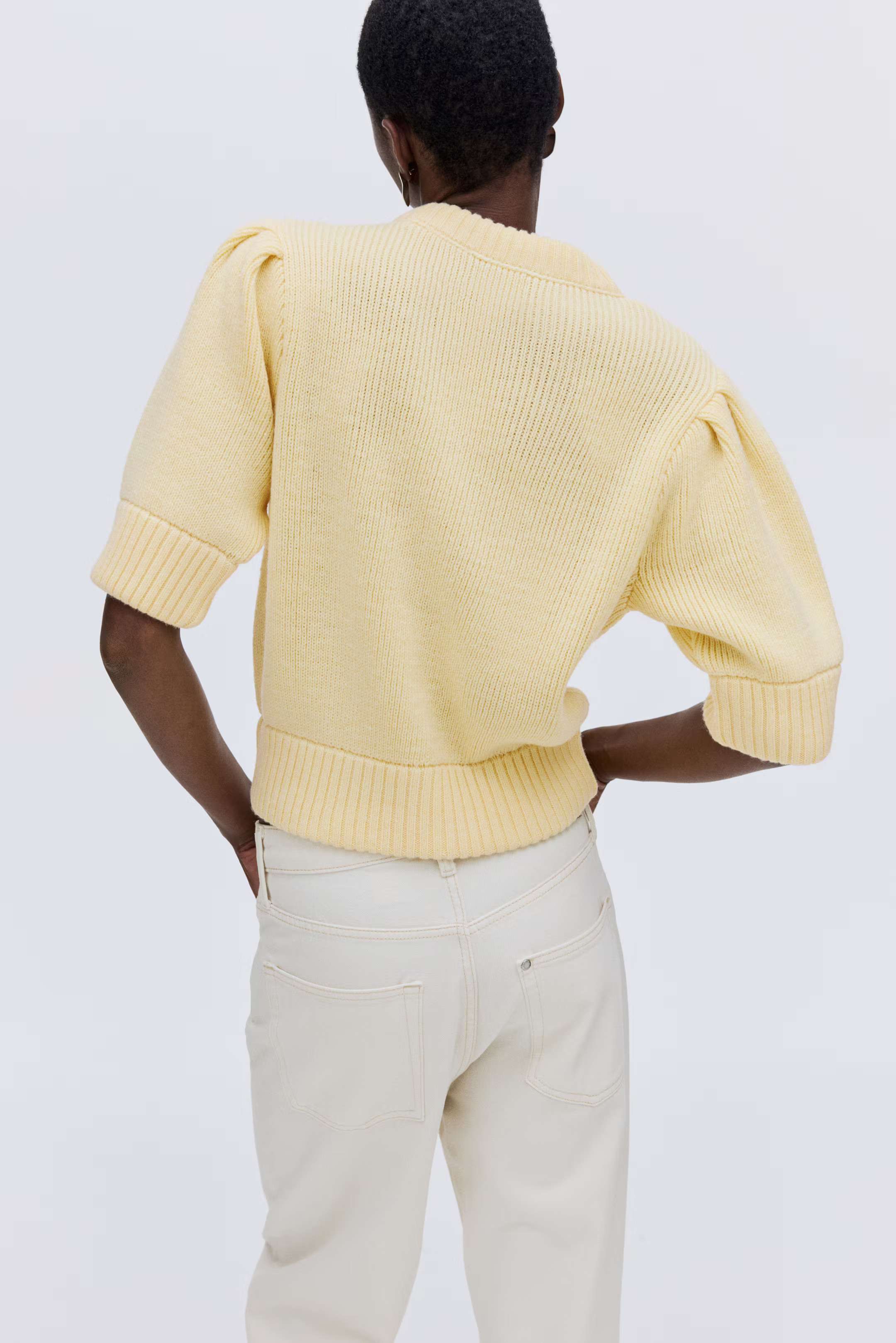 Rib-Knit Top - Navy blue | H&M US | H&M (US + CA)