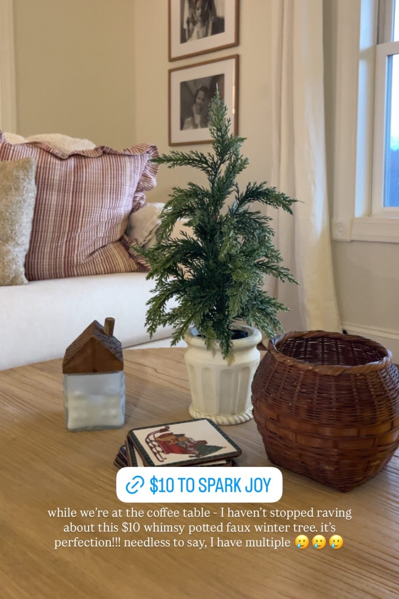 faux potted tree , potted tree , neutral winter decor , winter decor , Christmas decor 

#LTKSaleAlert #LTKHoliday #LTKHome