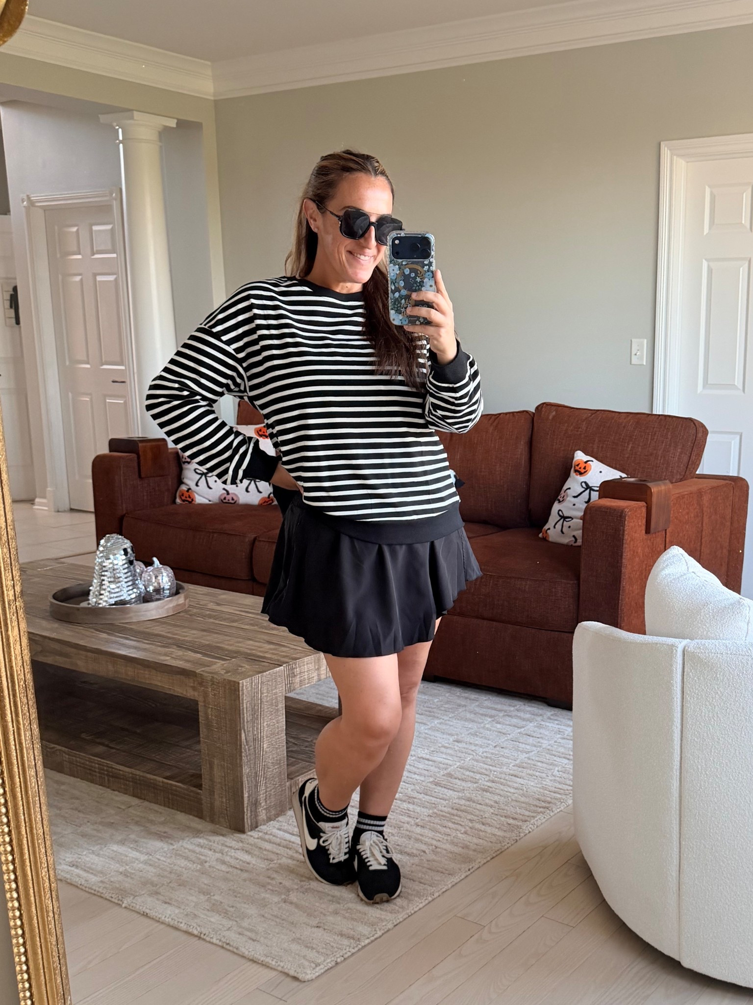 Sport my vibes! Wearing a size medium in both. Skirt runs a little small. 

#LTKStyleTip #LTKFindsUnder50 #LTKOver40