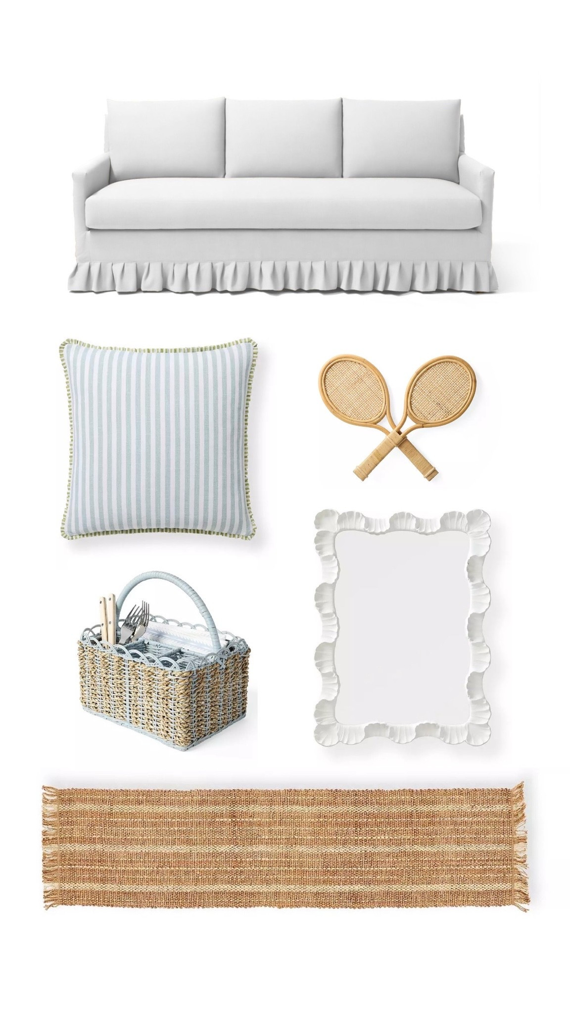 Serena & Lily Memorial Day Sale 🌊 The cutest new arrivals are all on sale! Now is the time for your summer refresh and we love blue and white, pleated sofas, striped pillows, tennis racquet decor, entertaining finds, and shell mirrors!

#LTKHome #LTKSeasonal #LTKSaleAlert