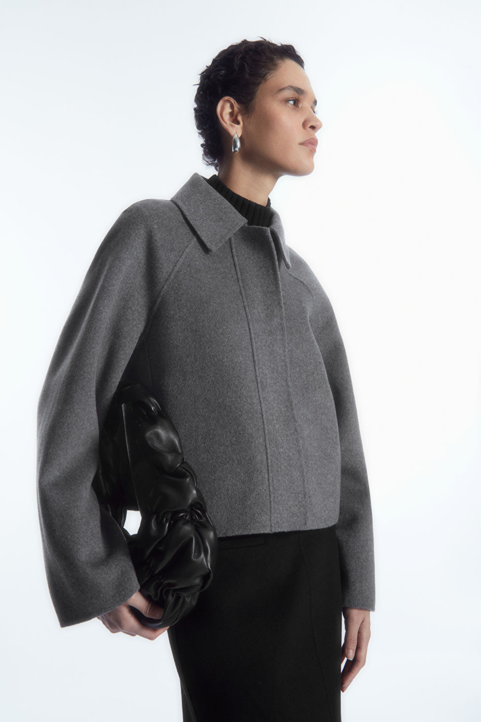 VESTE COURTE LAINE DOUBLE FACE - GRIS - Coats and Jackets - COS | COS (EU)