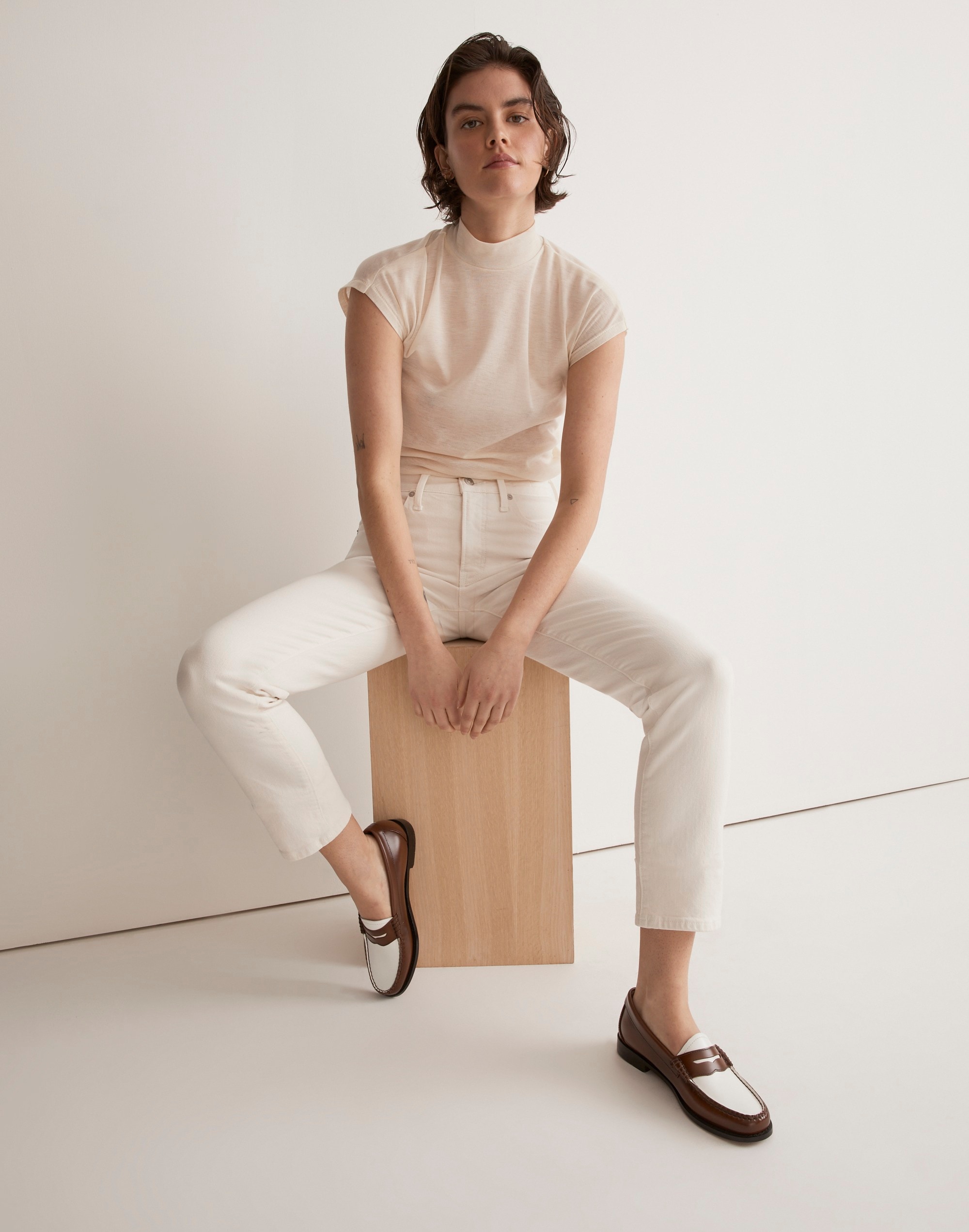 The High-Rise Perfect Vintage Jean in Tile White | Madewell