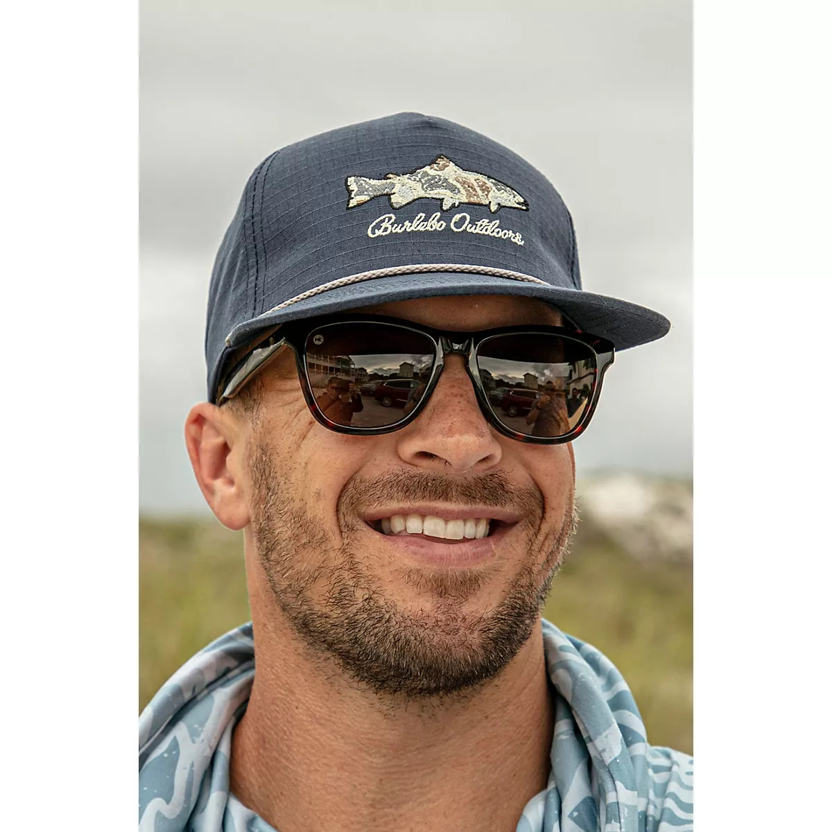 BURLEBO Men's Camo Fish Cap | Free Shipping at Academy | Academy Sports + Outdoors