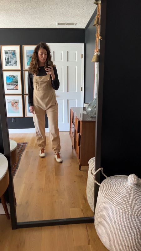 Cute overalls but soft and stretchy. I’m wearing a size medium and I’m 5’8” and 144 lbs. 

#LTKsalealert #LTKSeasonal #LTKfindsunder100