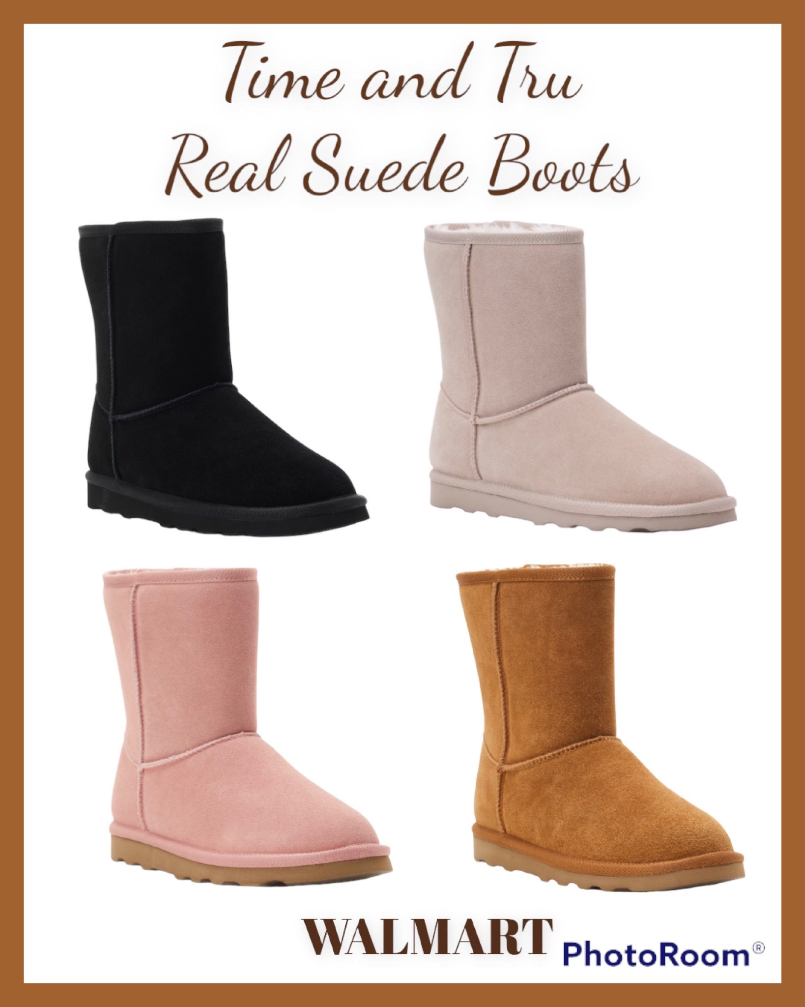 Real suede boots from @walmart These are a deal!!! Cute boots for under $25.00

#boots #suedeboots

#LTKshoecrush
