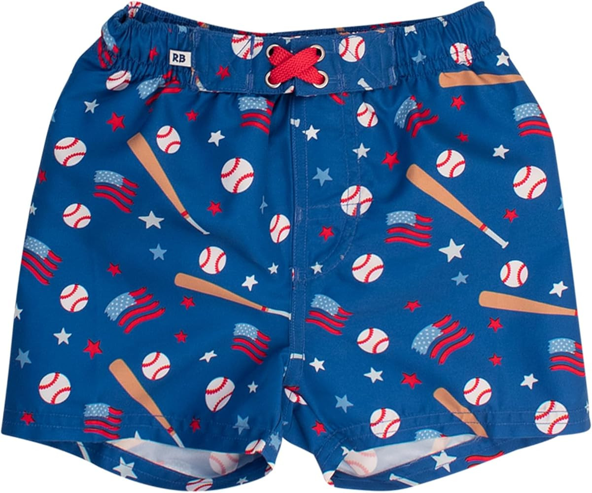 RUGGEDBUTTS Boys UPF50+ Sun Protection Novelty Swim Trunks | Amazon (US)