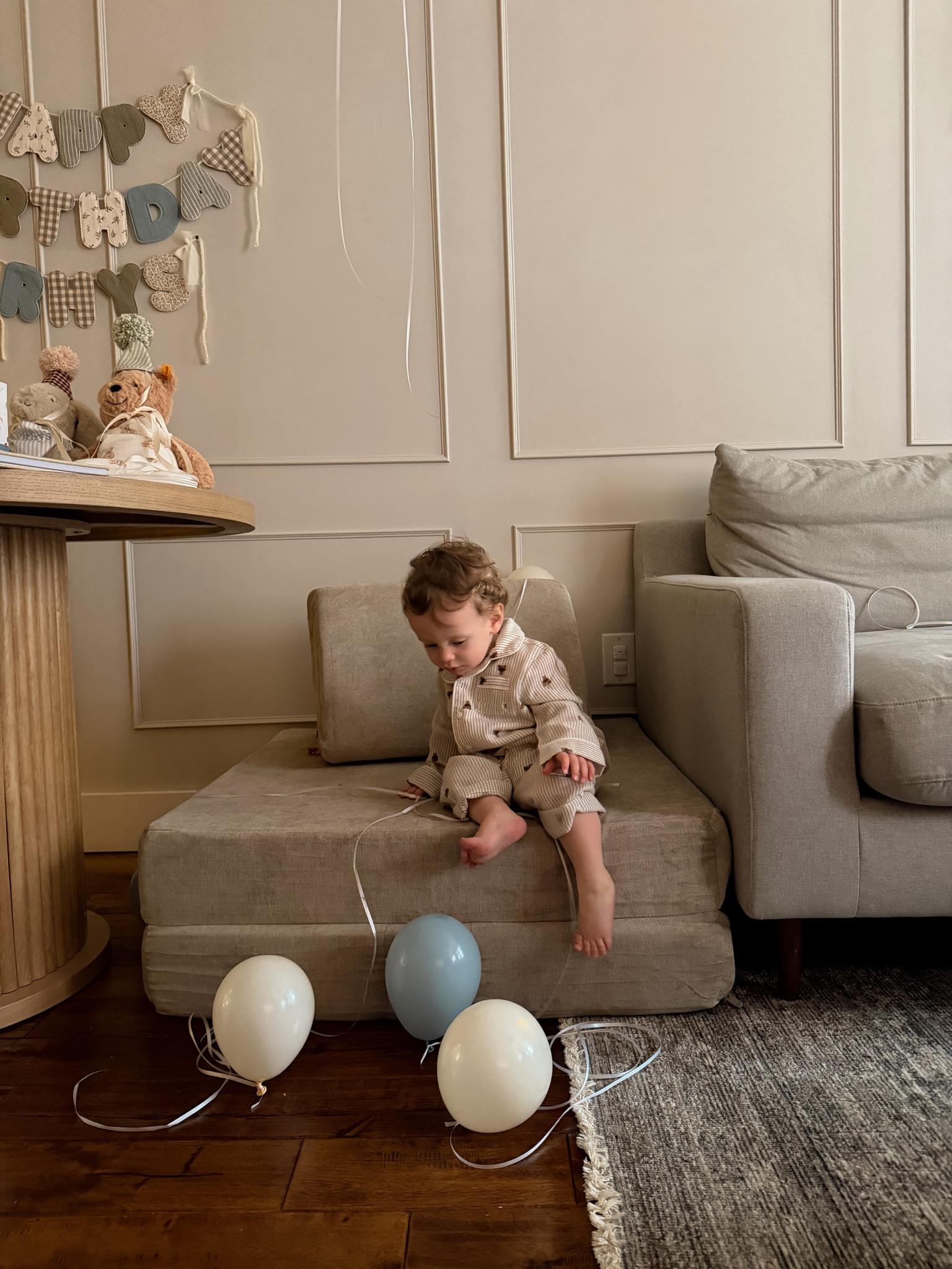 My one year old got a nugget couch for his birthday! 

#LTKBaby