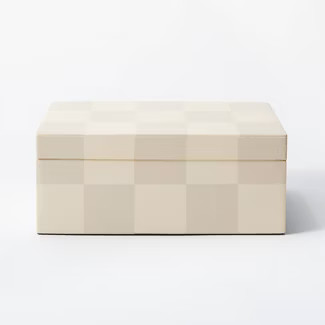 Small Checkered Resin Box - Threshold™ designed with Studio McGee | Target