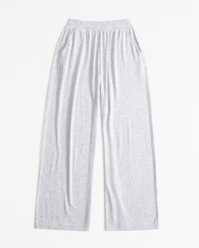 Women's Cozy Cloud Knit Wide Leg Pant | Women's Matching Sets | Abercrombie.com | Abercrombie & Fitch (US)