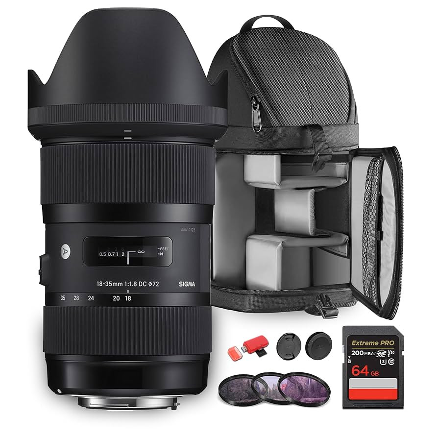 Sigma 18-35mm f/1.8 DC HSM Art Lens for Canon EF (MFR Part # 210-101) Ideal for Professional Port... | Amazon (US)