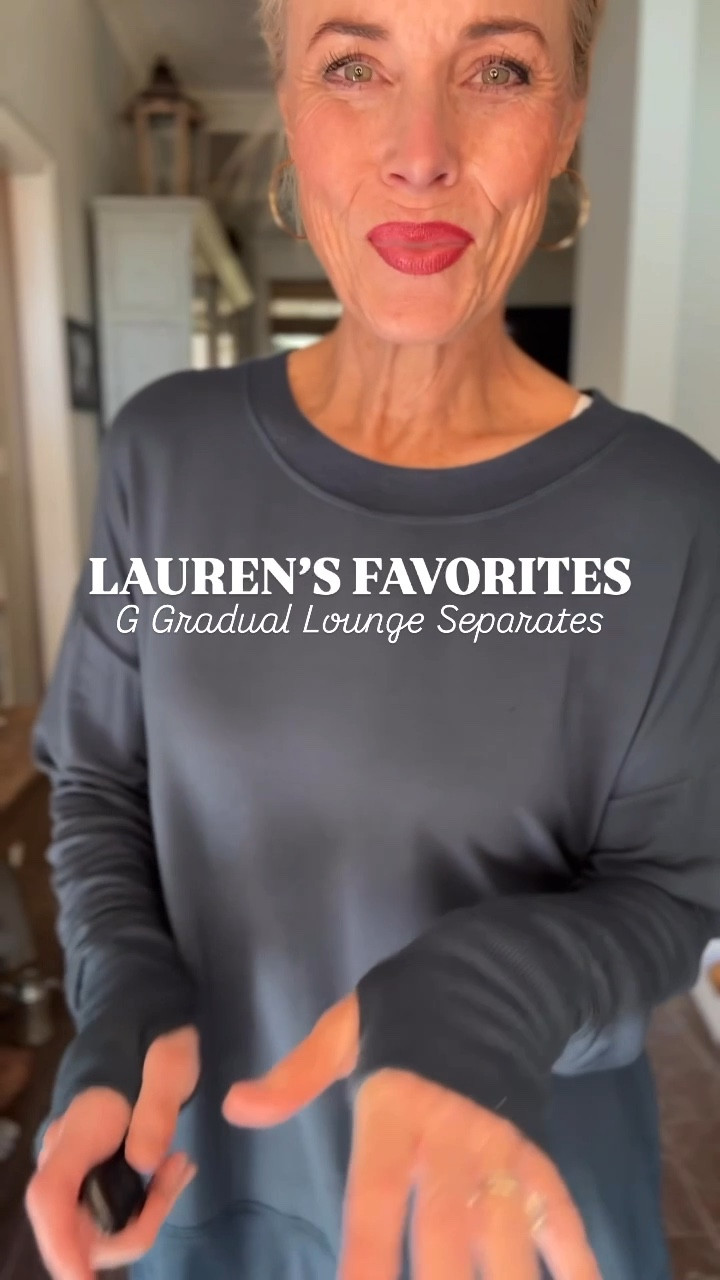 Lauren’s Favorites ✨ This week, I’m sharing my go-to lounge separates from G Gradual on Amazon!

This top is insanely comfortable, comes in so many colors, and has thumb holes for that extra cozy feel! I sized up to a large for more length in the back, but my small and medium fit just as well—this one just gives a more oversized look.

These joggers are a must-have! I have several pairs in this style, but today I’m wearing the fleece-lined version since it’s a bit chillier. Also love them without the fleece for year-round wear!

Finished off the look with these gorgeous neutral brown Madden Girl sneakers—such a perfect color for this season! 🍂

Would you wear this look? Let me know in the comments! 🖤 

#LaurensFavorites 
#AmazonFashion 
#MidlifeStyle
#outfitinspiration 
#affordablefashion 
#amazonfashion 
#amazonfinds 
#amazonmusthaves 
#affiliate
#outfitinspo
#laurenoggsgee
#over50style 
#lookalike
#shopltk
#ltkover50
#ltkover40
#lookforless
#getyourcolonoscopy


#LTKWatchNow #LTKFindsUnder50 #LTKOver40