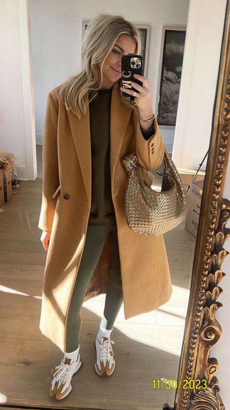 Comfy casual fall winter outfit 
New balance Sneakers amazon socks amazon oversized sweatshirt - wearing M, should have done L 
Free people leggings - XS 
Travel outfit idea 

#LTKfitness #LTKtravel #LTKfindsunder100