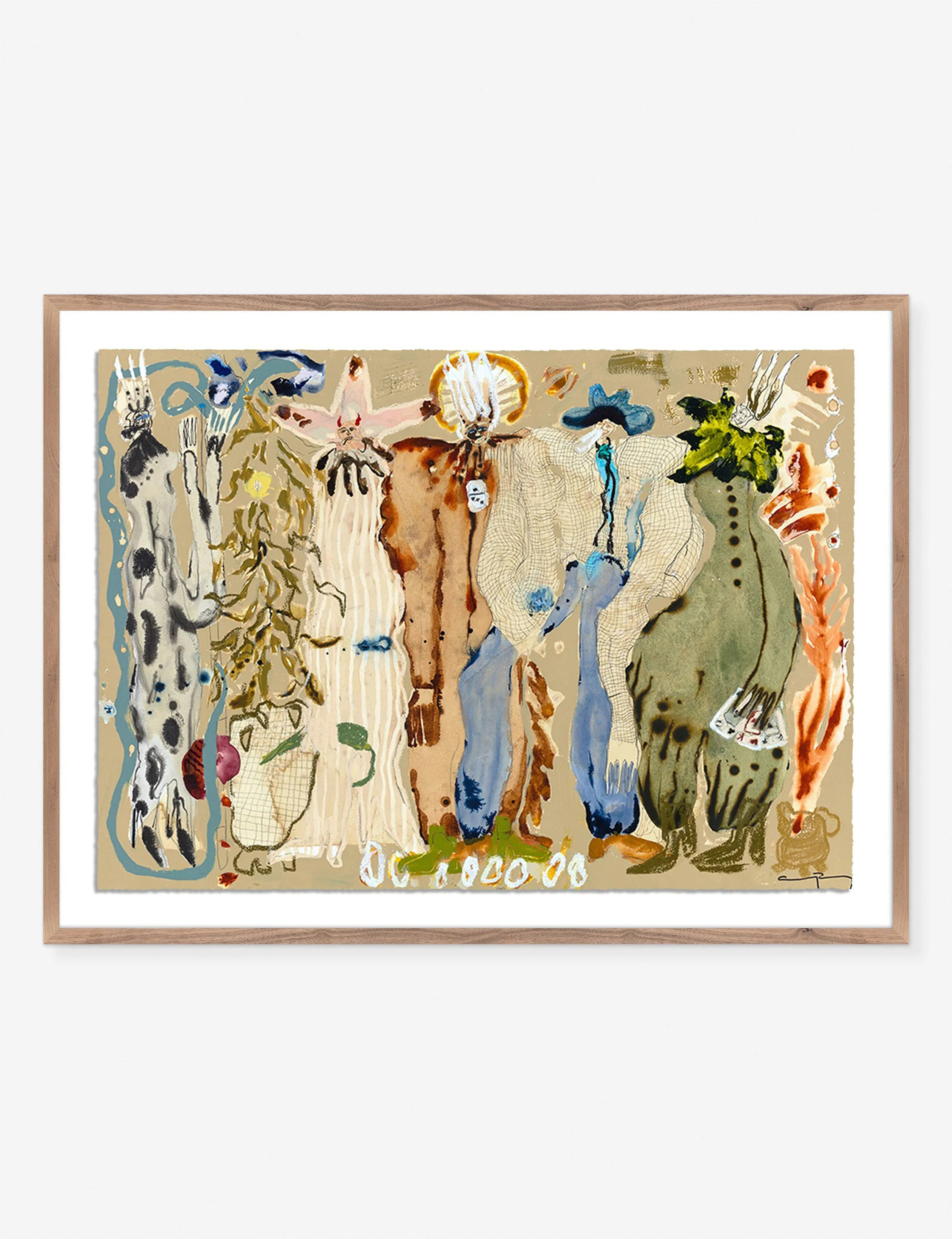 Blue Eyed Snake Woman Wall Art by Caroline Pinney | Lulu and Georgia 