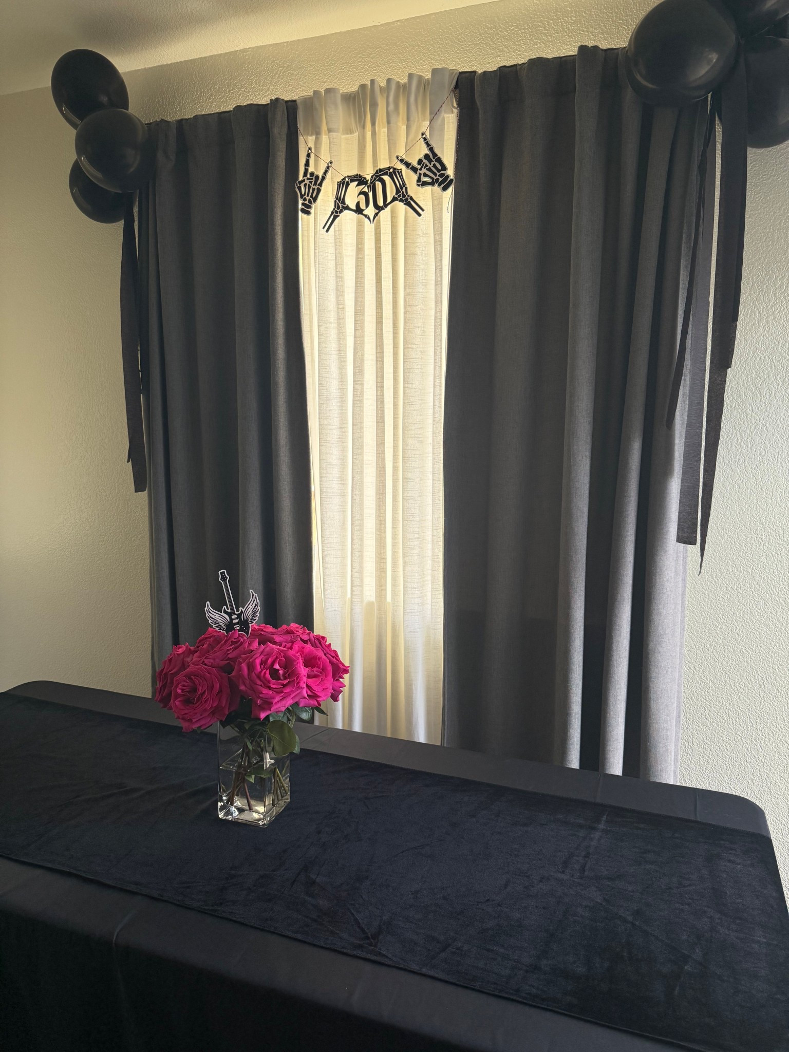 Moody black and hot pink simple table decor for my 30th birthday 🤘🏻🫶🏻 

#moodybirthday #birthdayinspo #birthdaydecor #halloweenparty #riptwenties #30rocks #blacktabledecor #blackbirthdaydecor

#LTKHome #LTKHalloween #LTKSeasonal