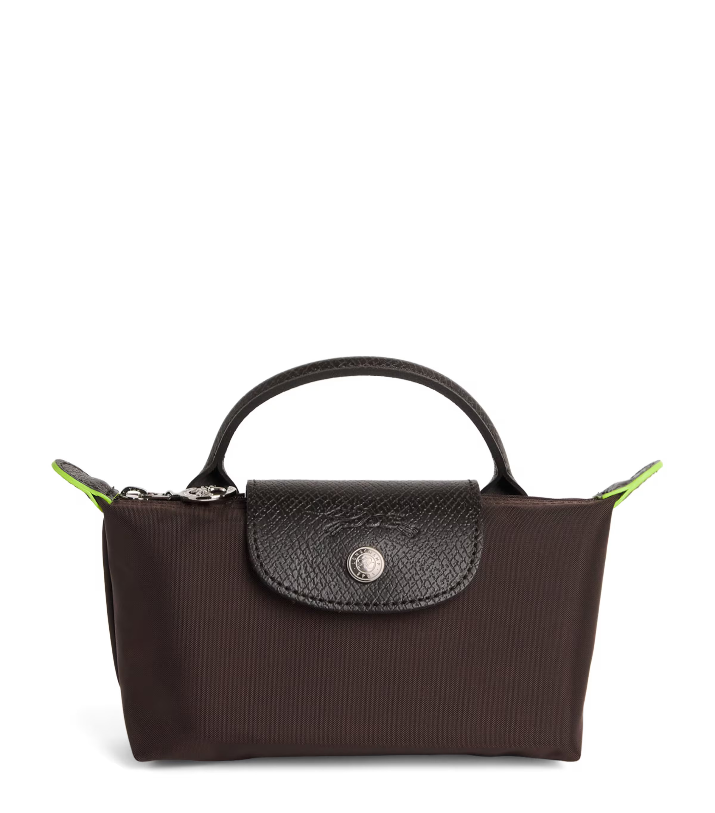 Brown Le Pliage Green Pouch | Harrods