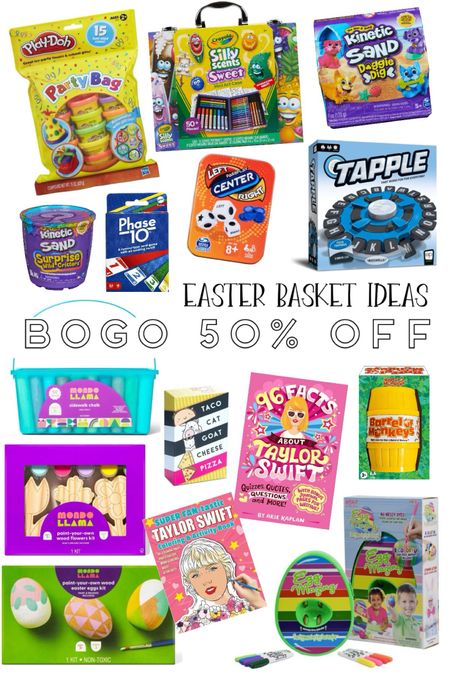 Easter basket ideas, BOGO 50% off!
.


#LTKsalealert #LTKkids #LTKfamily