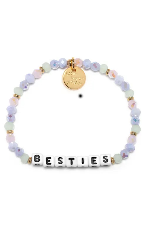 Little Words Project Besties Beaded Stretch Bracelet in White at Nordstrom, Size Small | Nordstrom