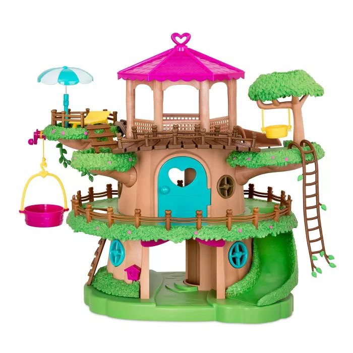 Li'l Woodzeez Toy Treehouse with Elevator 22pc - Treehouse Playset | Target