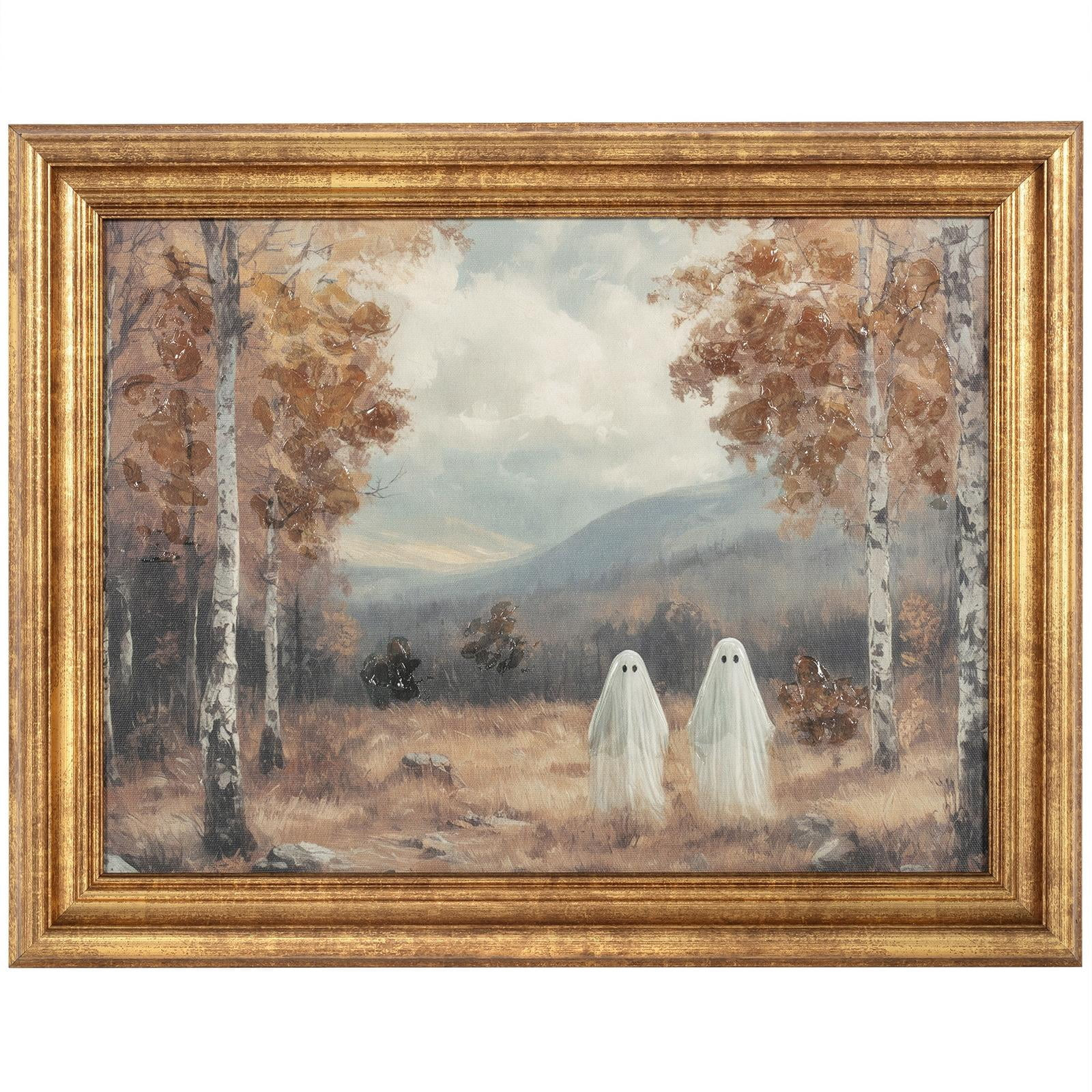 My Texas House Ghost Walk Halloween 14x11 Framed Canvas Art Print | Walmart (US)