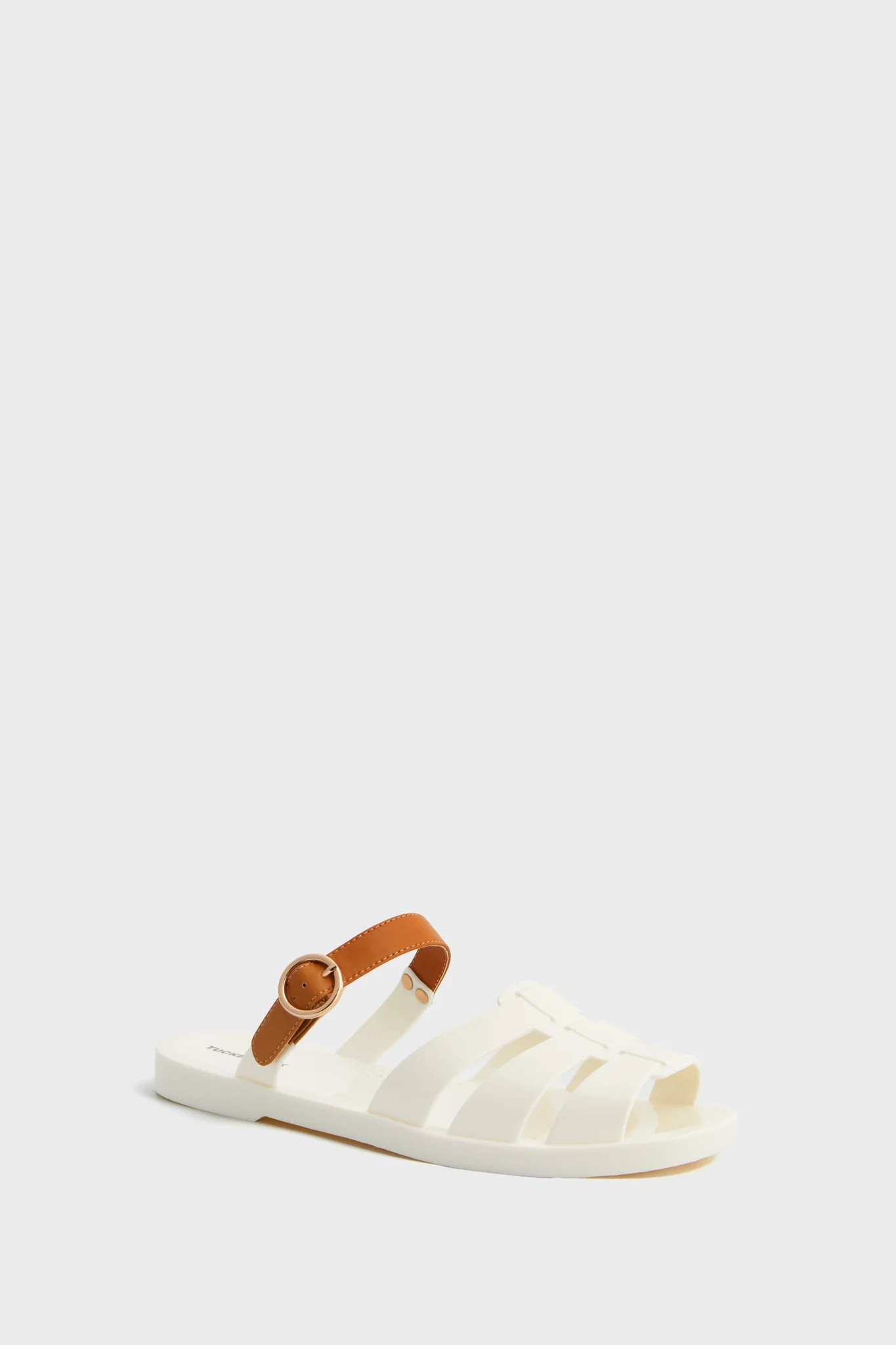 Cognac Riley Jelly Sandals | Tuckernuck (US)
