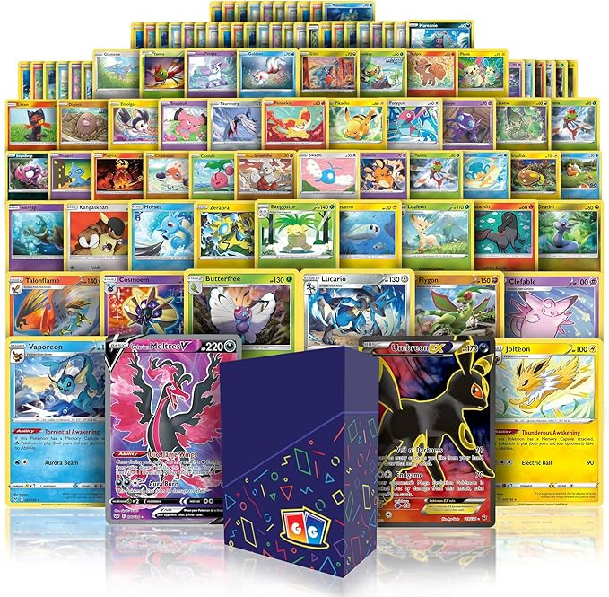 Deluxe Bundle - 100+ Authentic Cards, 2X Ultra Rares Guaranteed, Legendary VSTAR VMAX V GX EX, Pl... | Amazon (US)