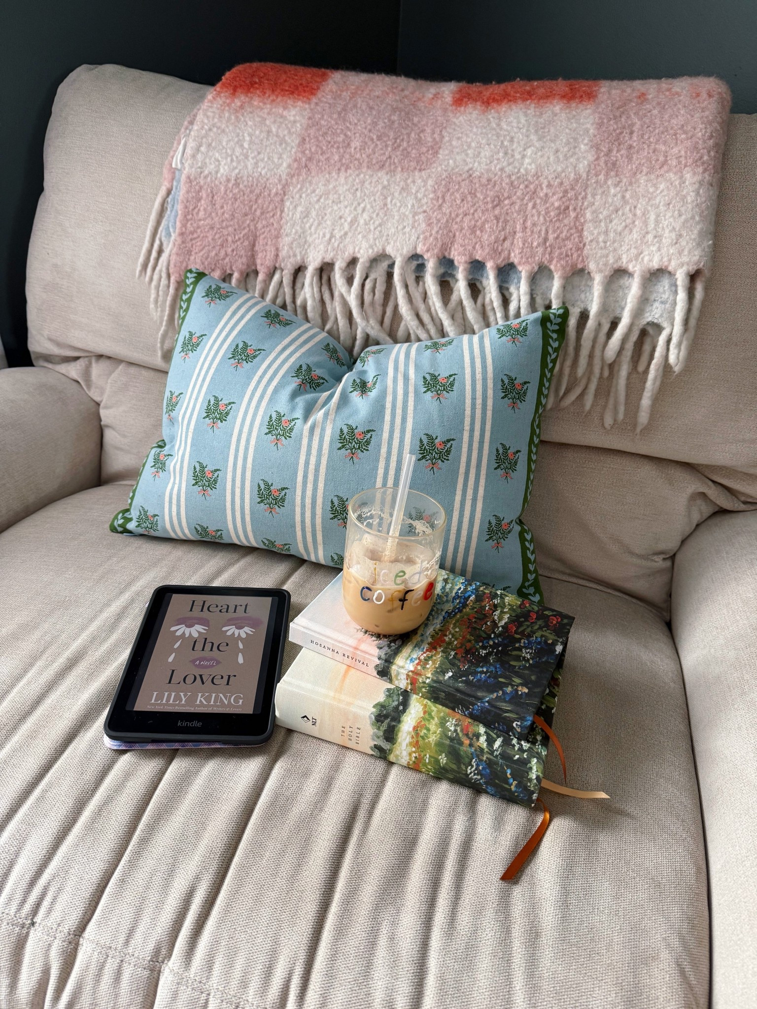 Cozy morning reading > Blanket is old Anthropologie!

#LTKHome