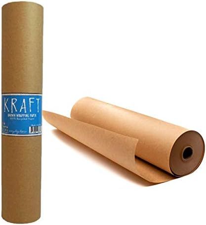 Kraft Brown Wrapping Paper Roll 30" x 1,200" (100 ft) – 100% Recyclable Craft Construction and ... | Amazon (US)