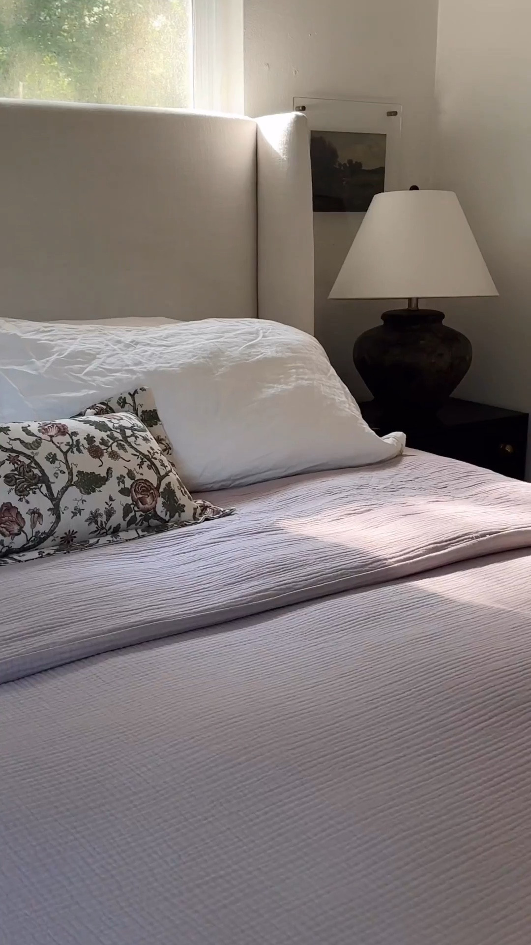 Obsessed with this bedding combo 💜🌸

#LTKSeasonal #LTKHome #LTKSaleAlert