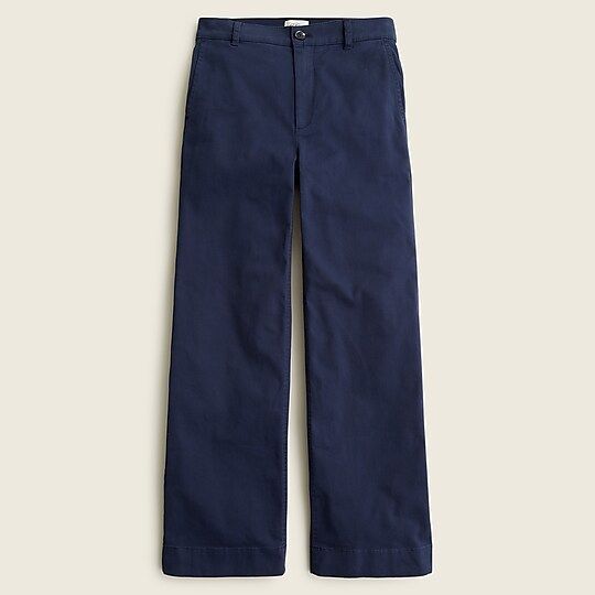 Full-length wide-leg chino trouser | J.Crew US