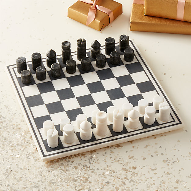 marble chess game | CB2