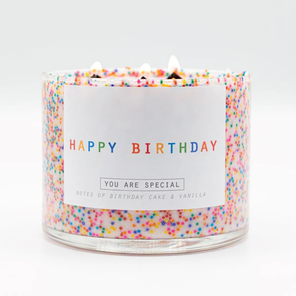 Customizable 3 Wick Happy Birthday | Continue Good