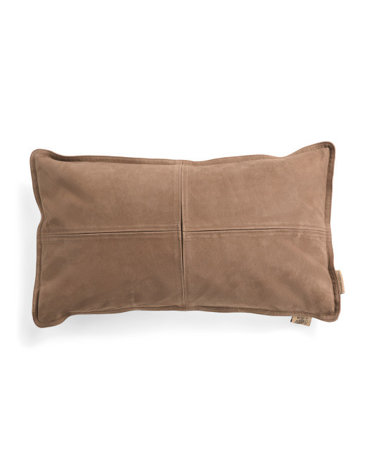 14x26 Feather Filled Suede Pillow | TJ Maxx