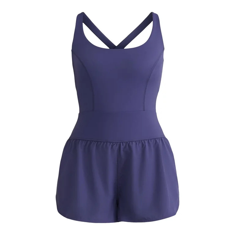 Avia Women's Active Bodysuit with Built-in Bra, Sizes XS-XXXL | Walmart (US)