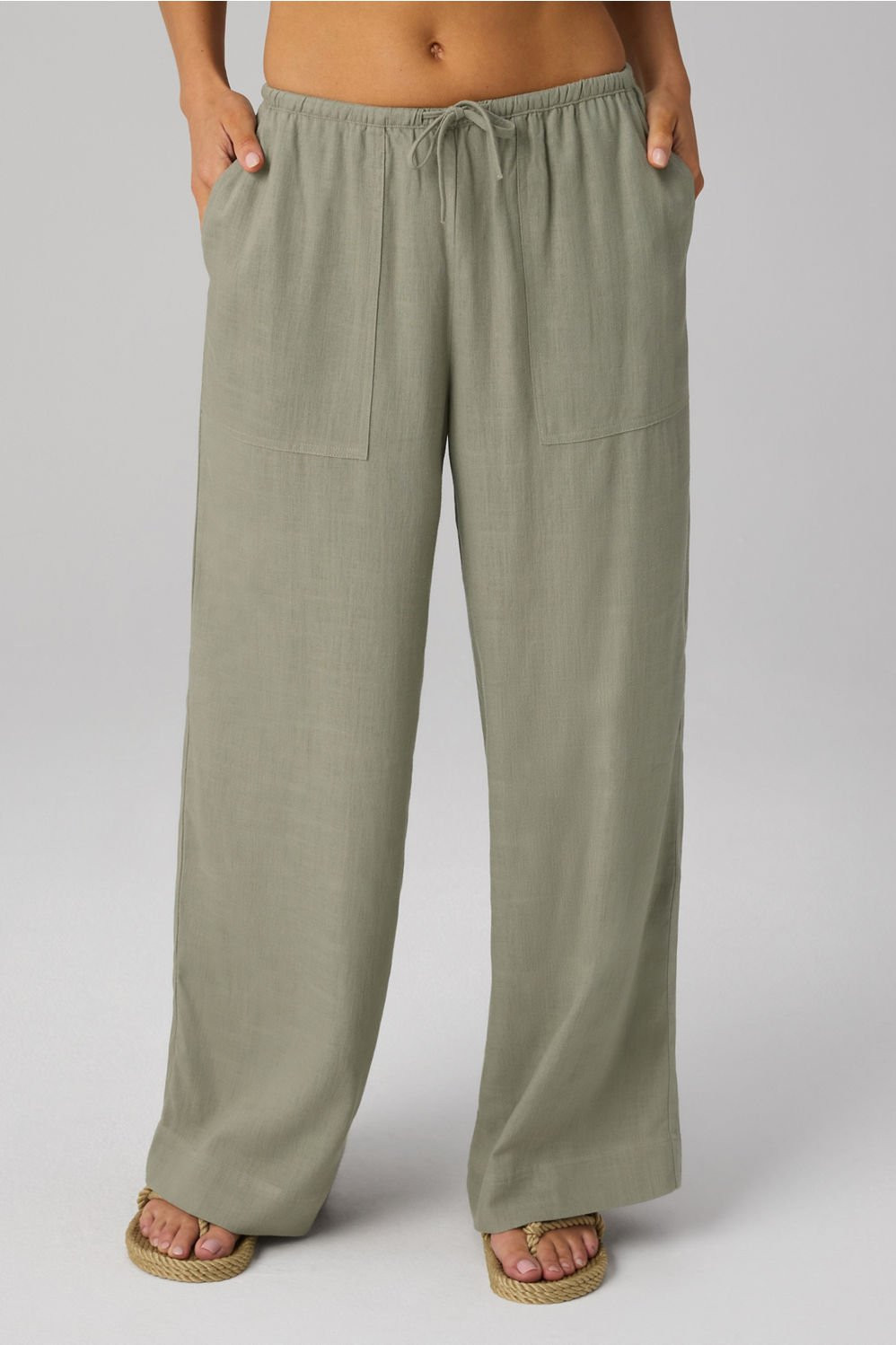 Lifestyle Linen Straight Leg Pant | Fabletics