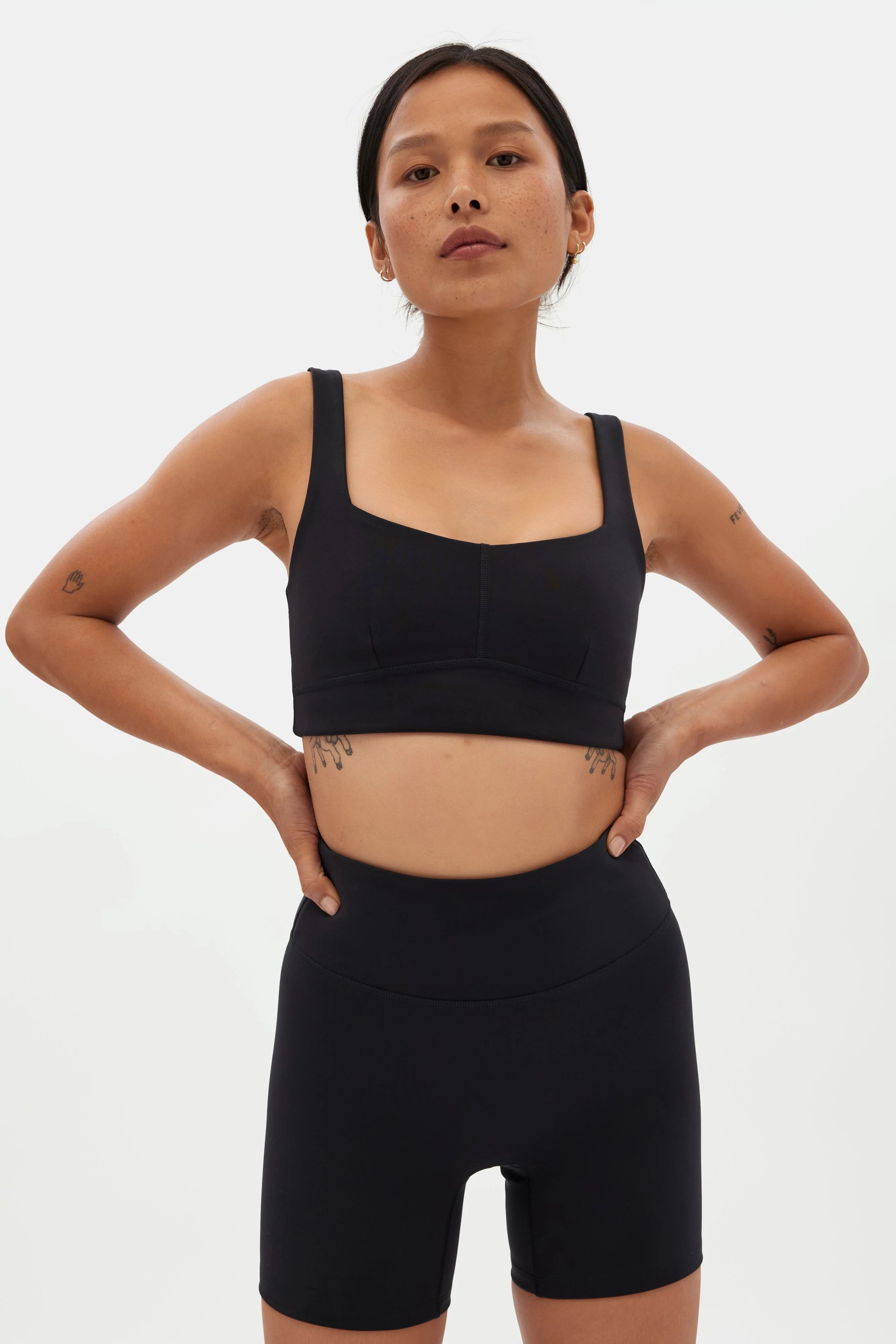 Black Addison Adjustable Bra | Girlfriend Collective