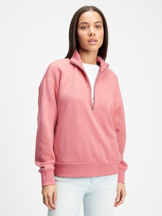 Half-Zip Mockneck Sweatshirt | Gap Factory